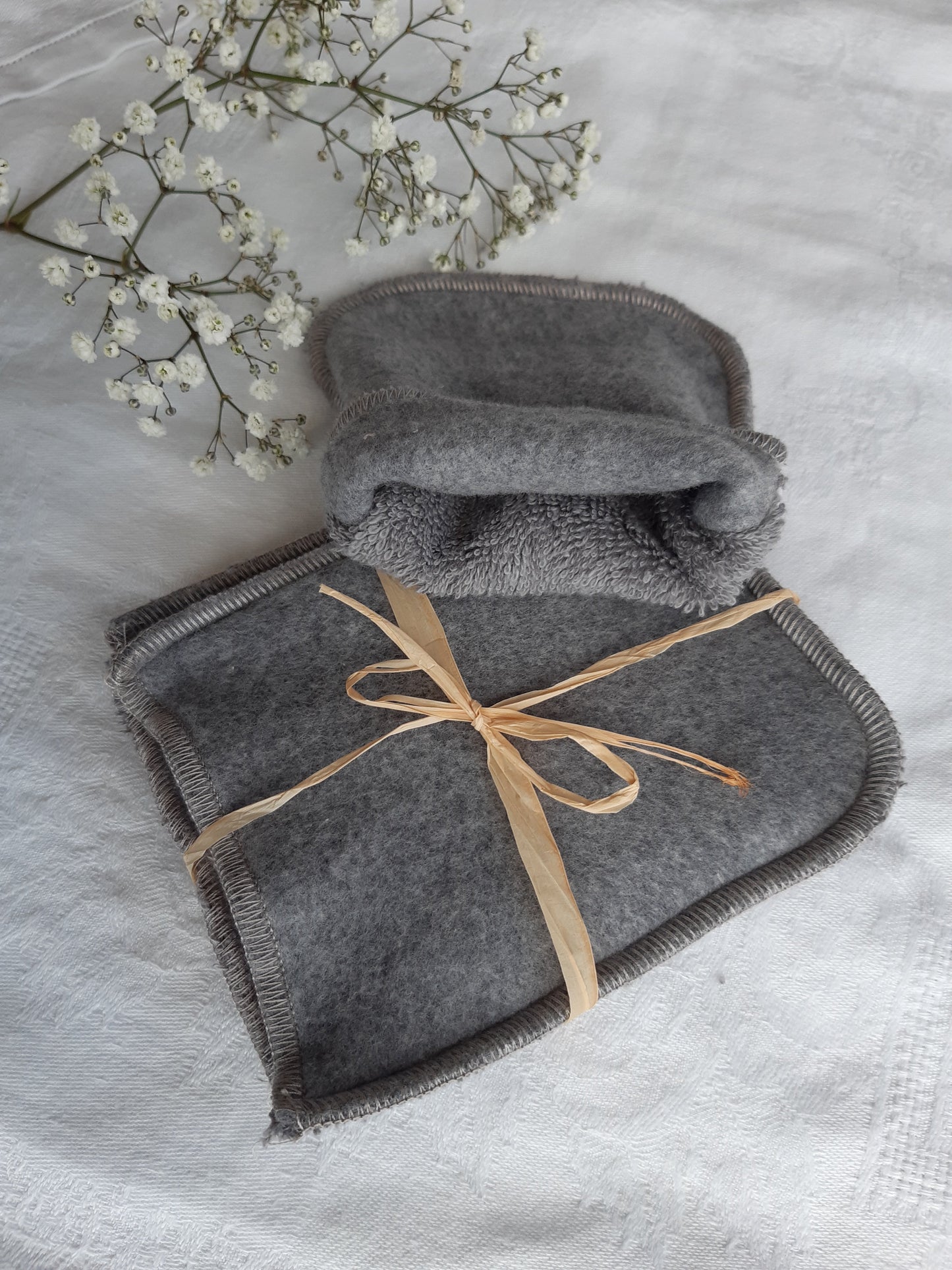 Caresse - Lot de 10 mini gants en coton BIO