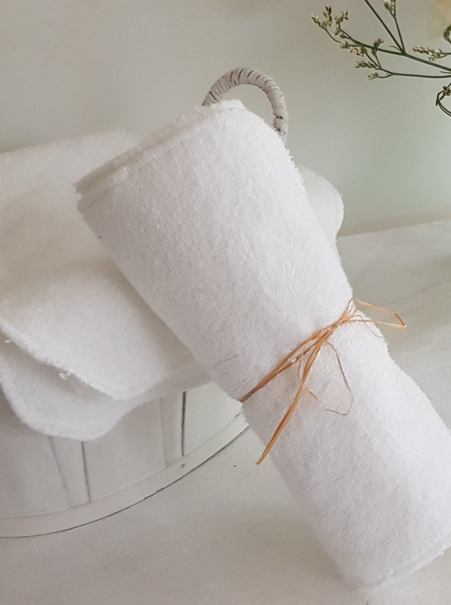 Efficace - Lot de 10 essuie-tout en éponge de coton BIO
