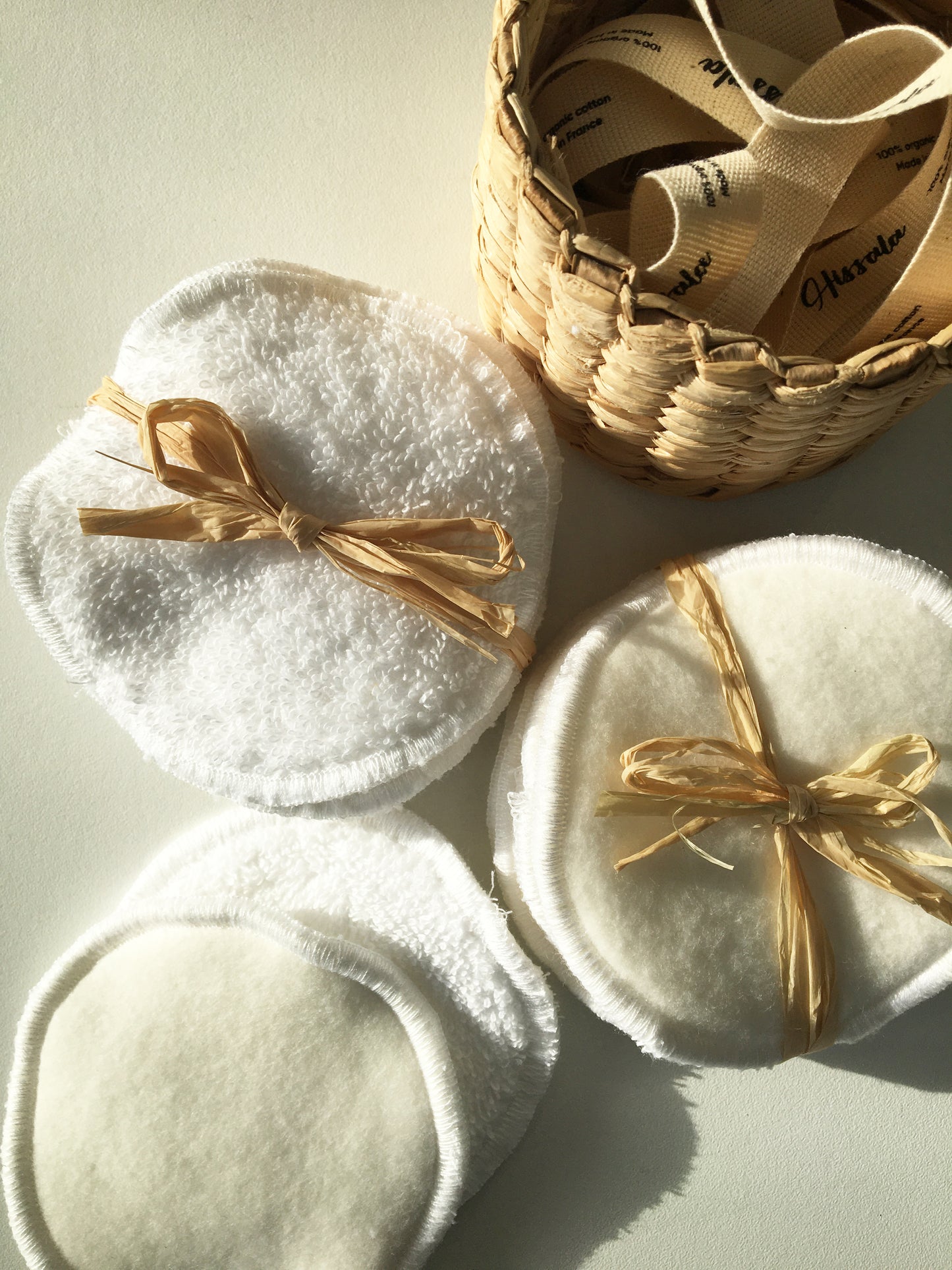Délicatesse - Lot de 10 disques démaquillants en coton BIO