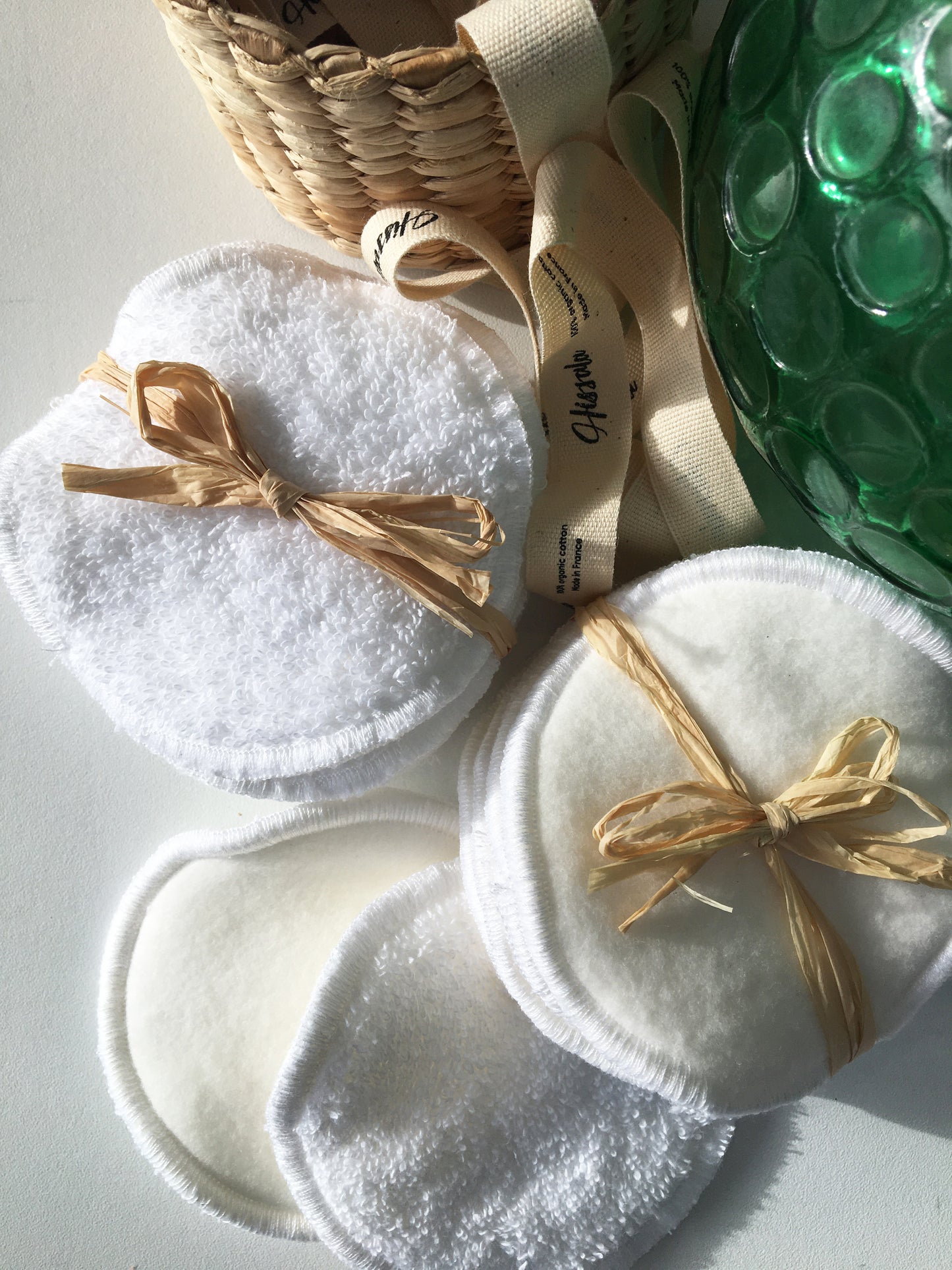 Délicatesse - Lot de 5 disques démaquillants en coton BIO