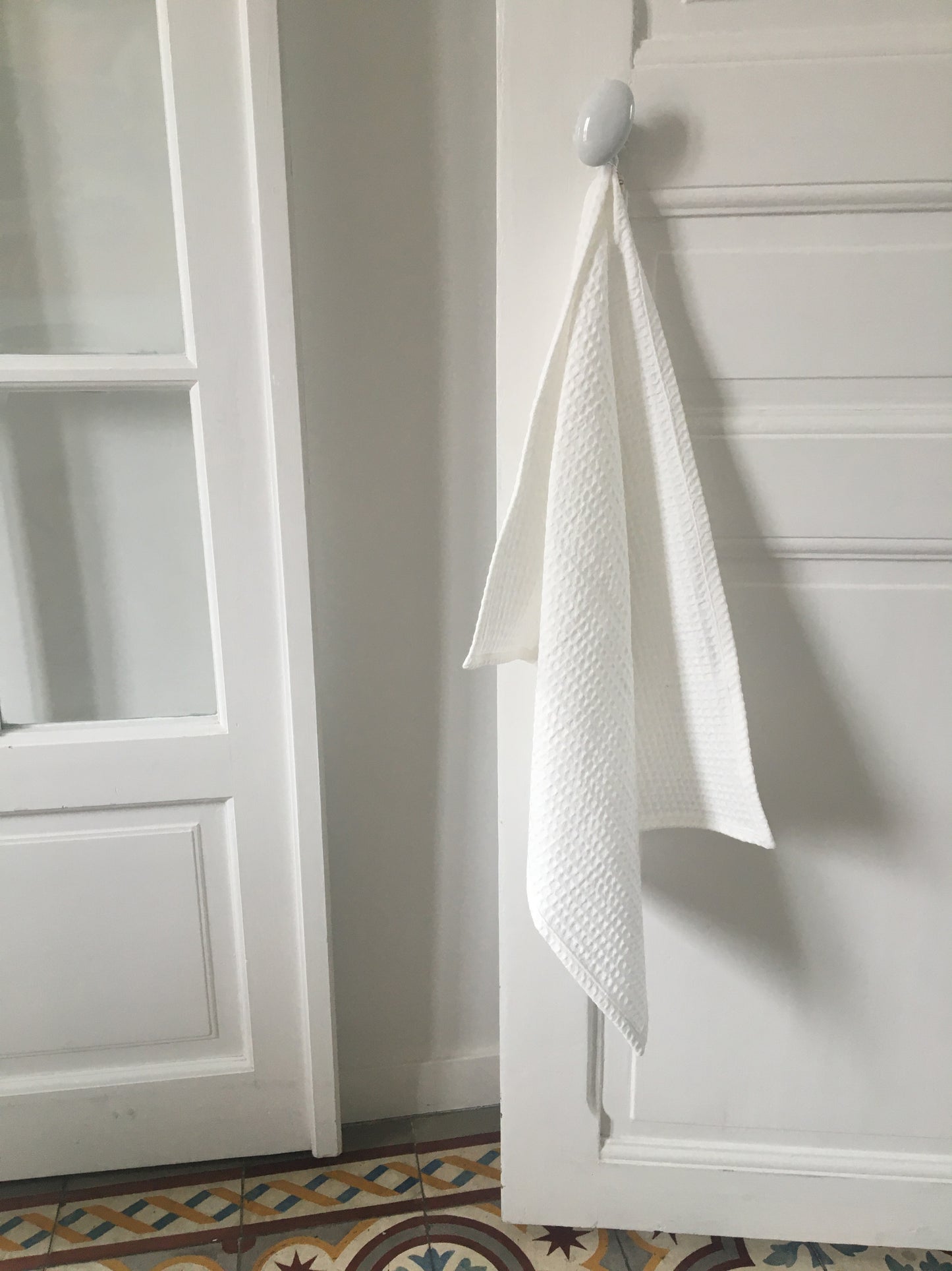 Dévoué - Torchon en coton BIO tissé nid d'abeille