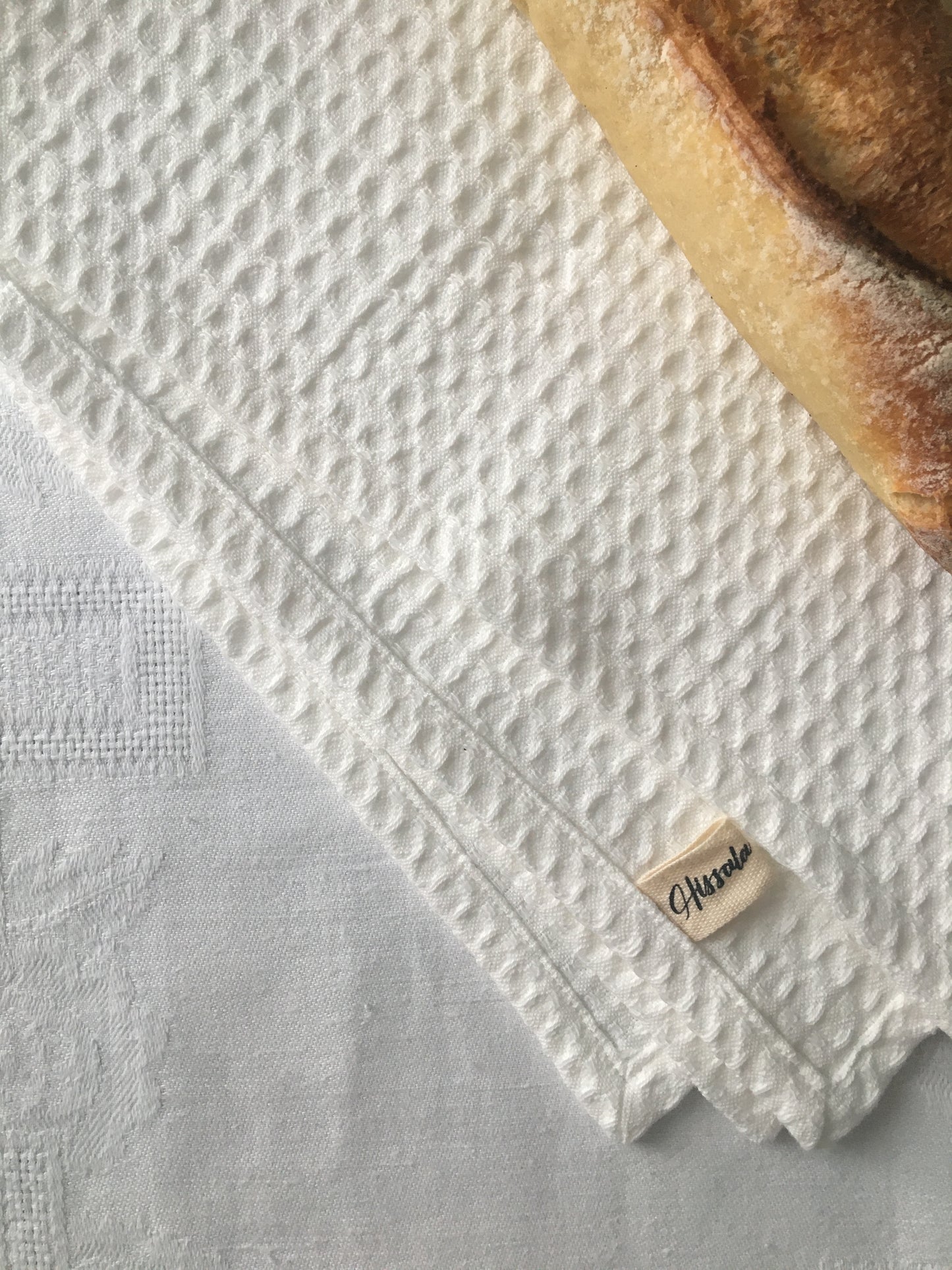 Dévoué - Torchon en coton BIO tissé nid d'abeille
