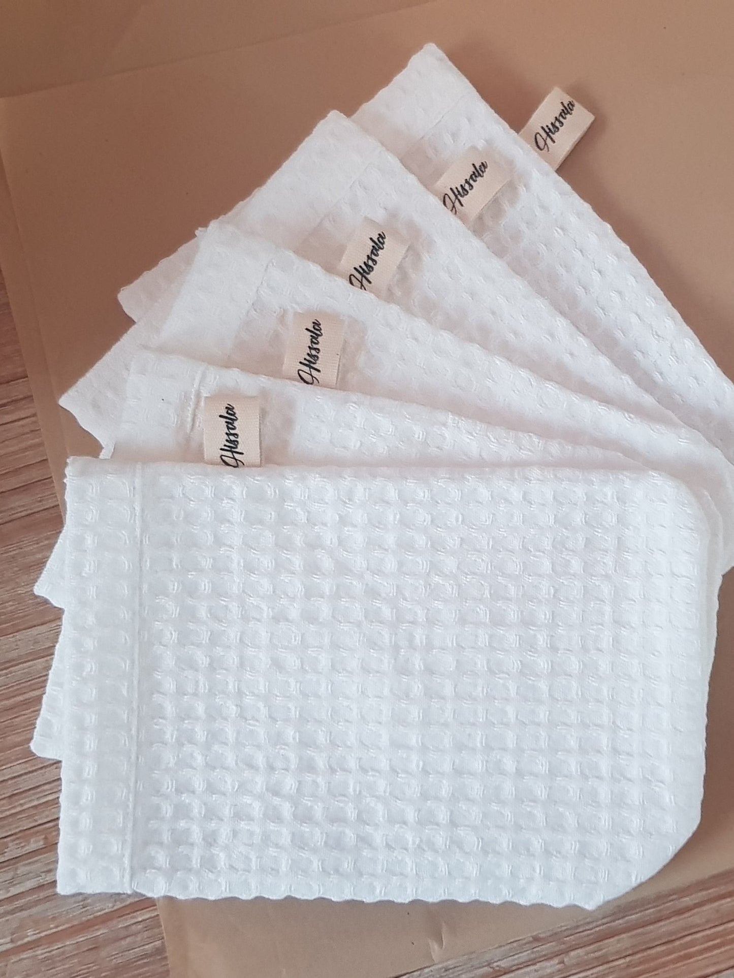 Détente adulte - Lot de 5 gants de toilettes en coton BIO