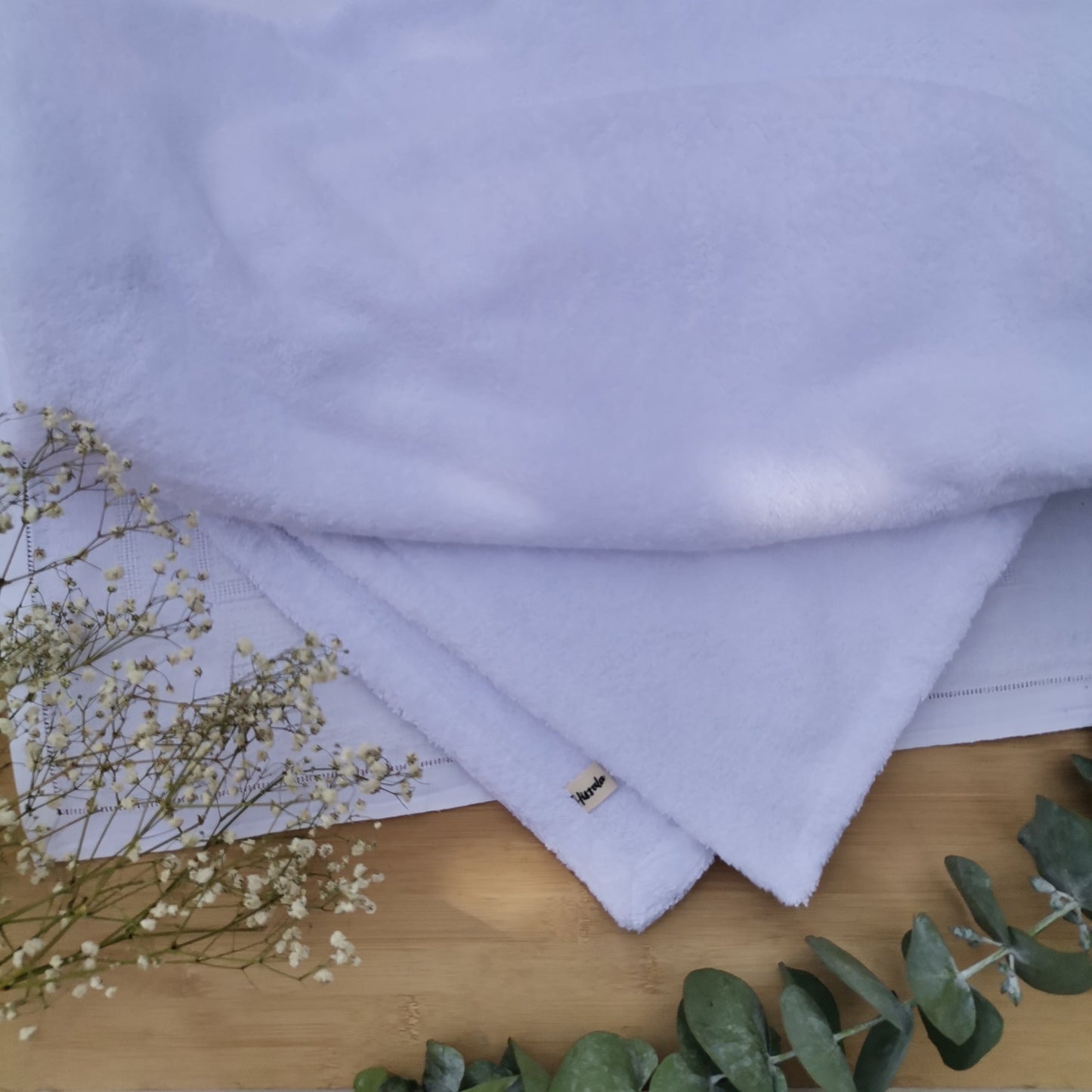 Enveloppant - Drap de bain en coton BIO brodé