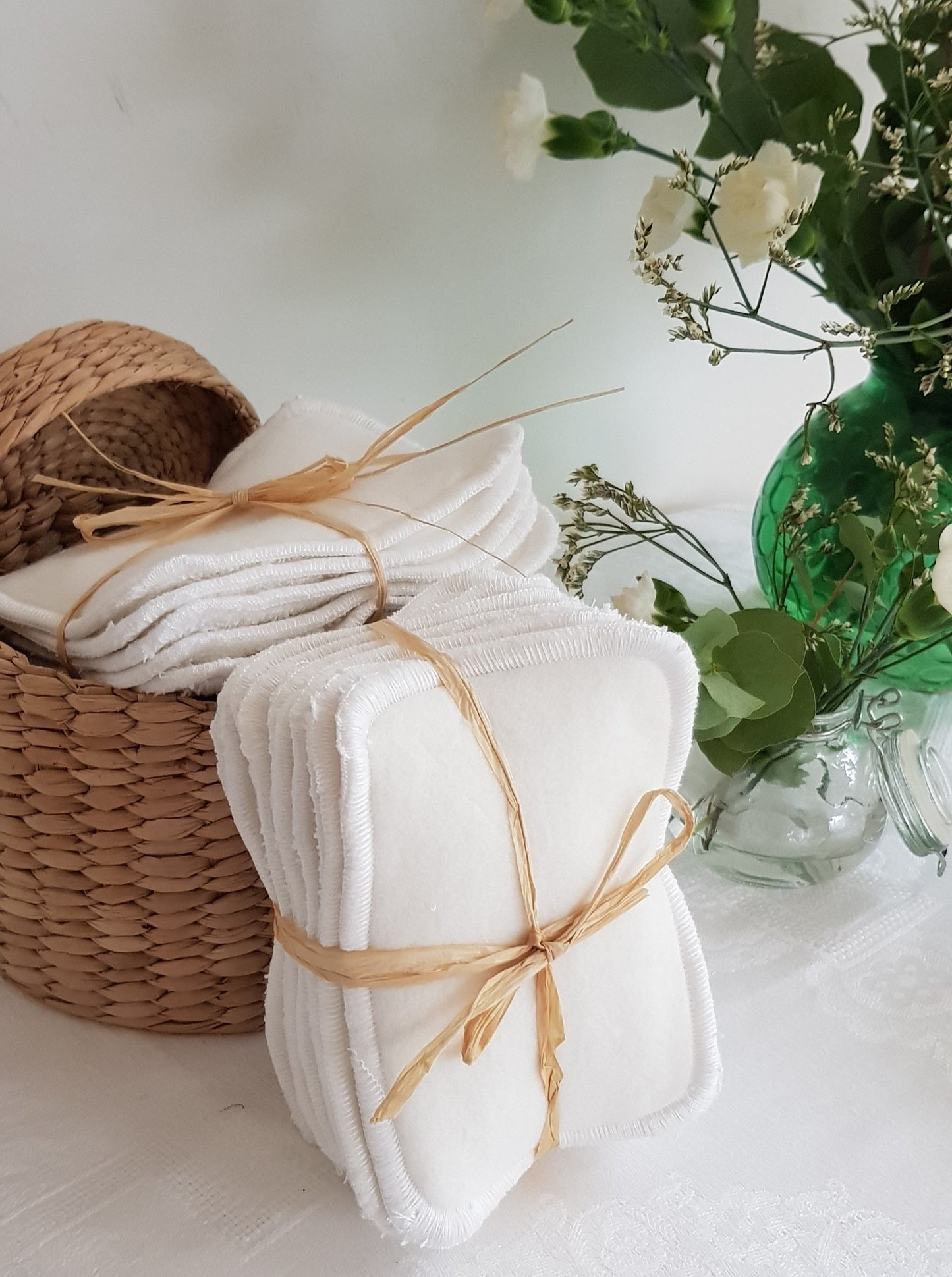 Tendresse - Lot de 10 lingettes lavables en coton BIO